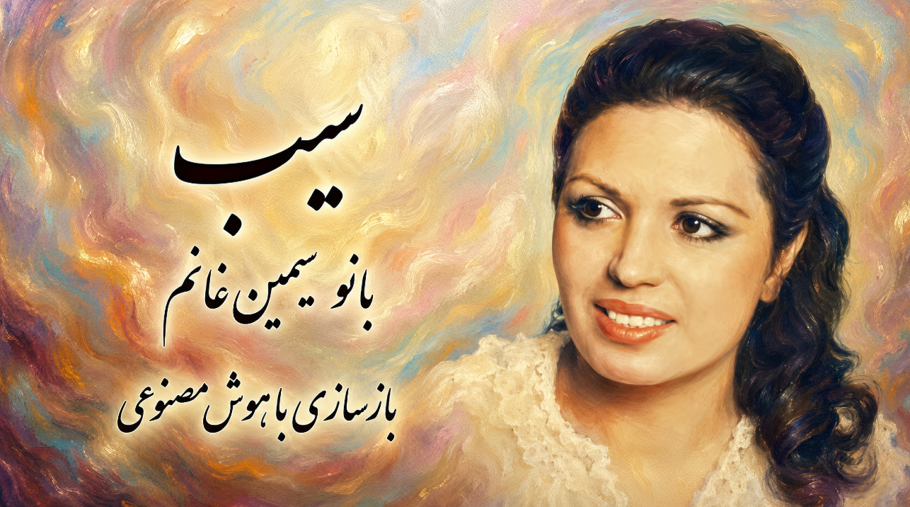 آهنگ «سیب» از بانو سیمین غانم | بازسازی با هوش مصنوعی